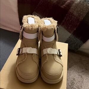 UGG Tan Buckle Ankle Boot